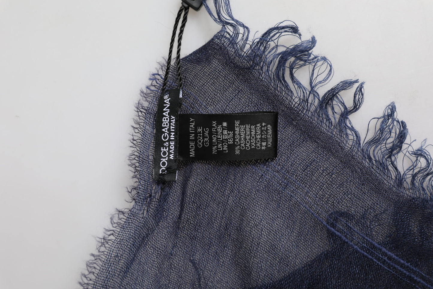 Dark Blue Neck Warmer Wrap Men Shawl Scarf