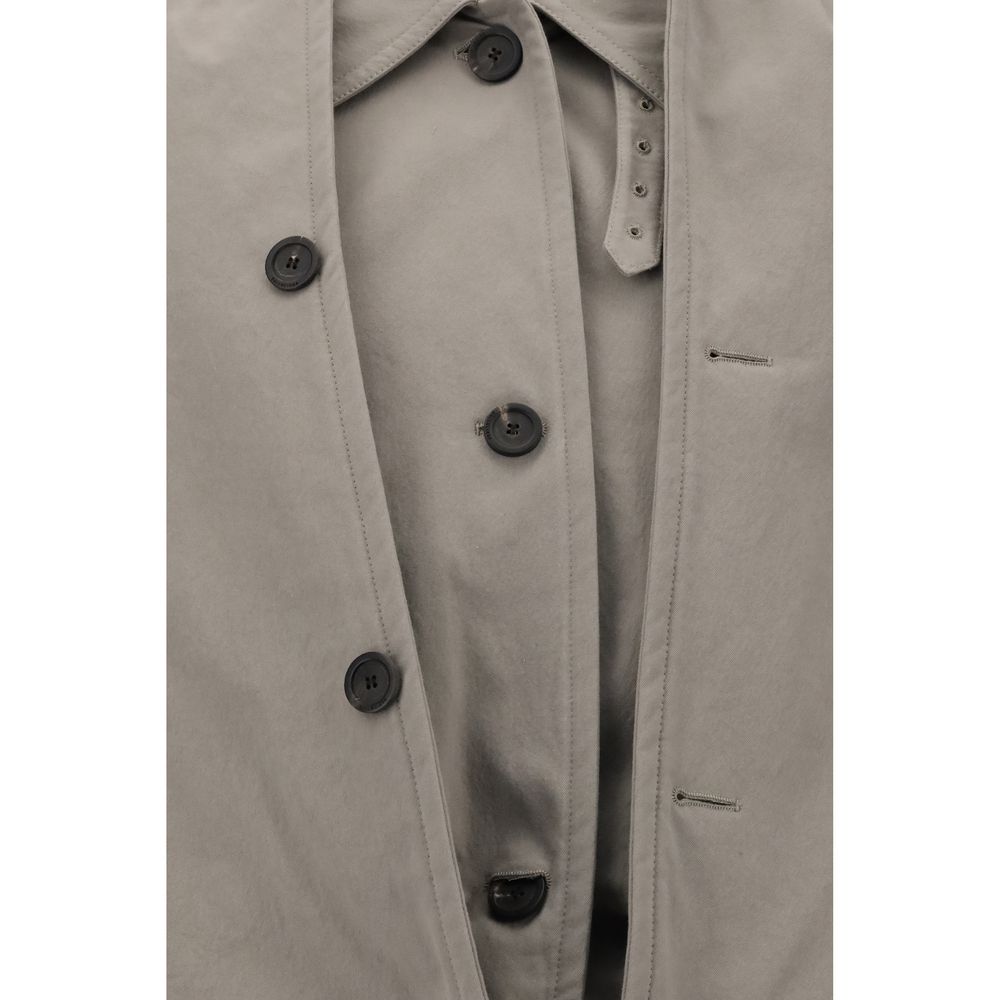 Reverse hooded Trench Coat