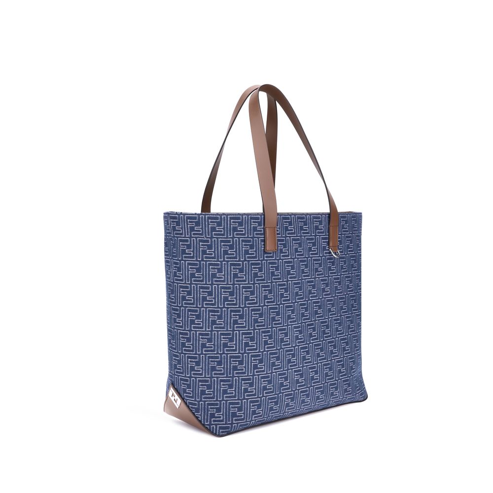 Embroderied denim Tote Bag