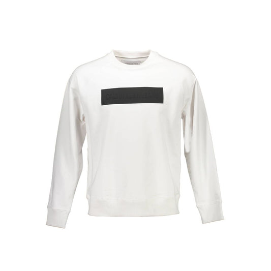 Calvin Klein White Cotton Sweatshirt
