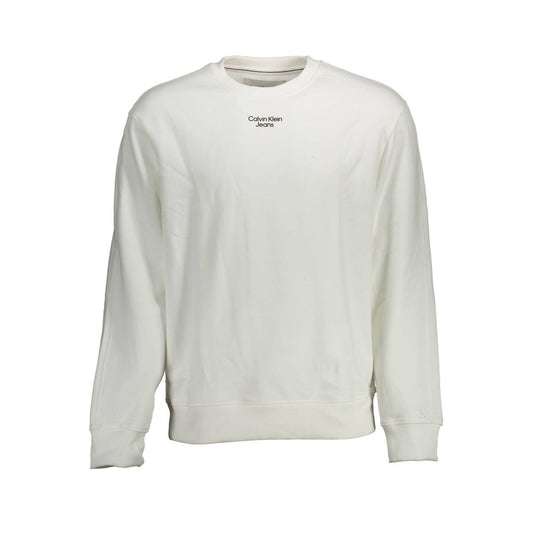 Calvin Klein White Cotton Sweatshirt