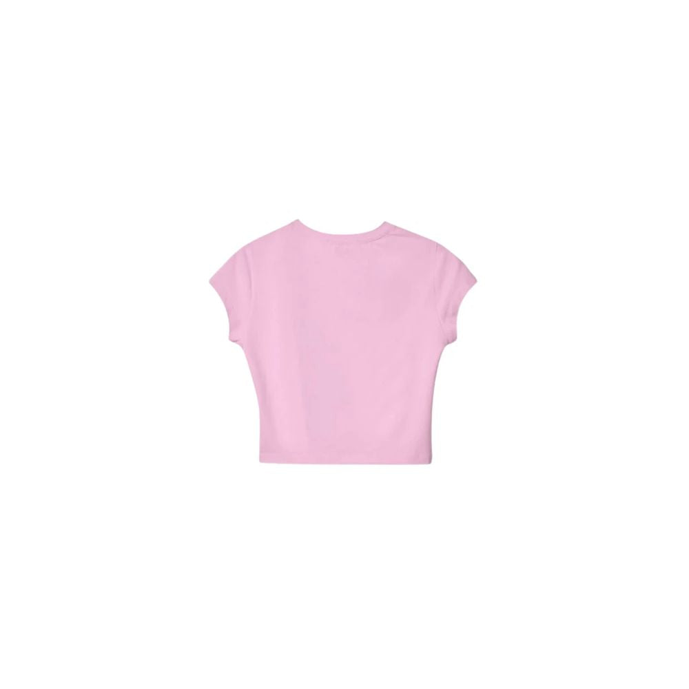 Pink Cotton Tops & T-Shirt