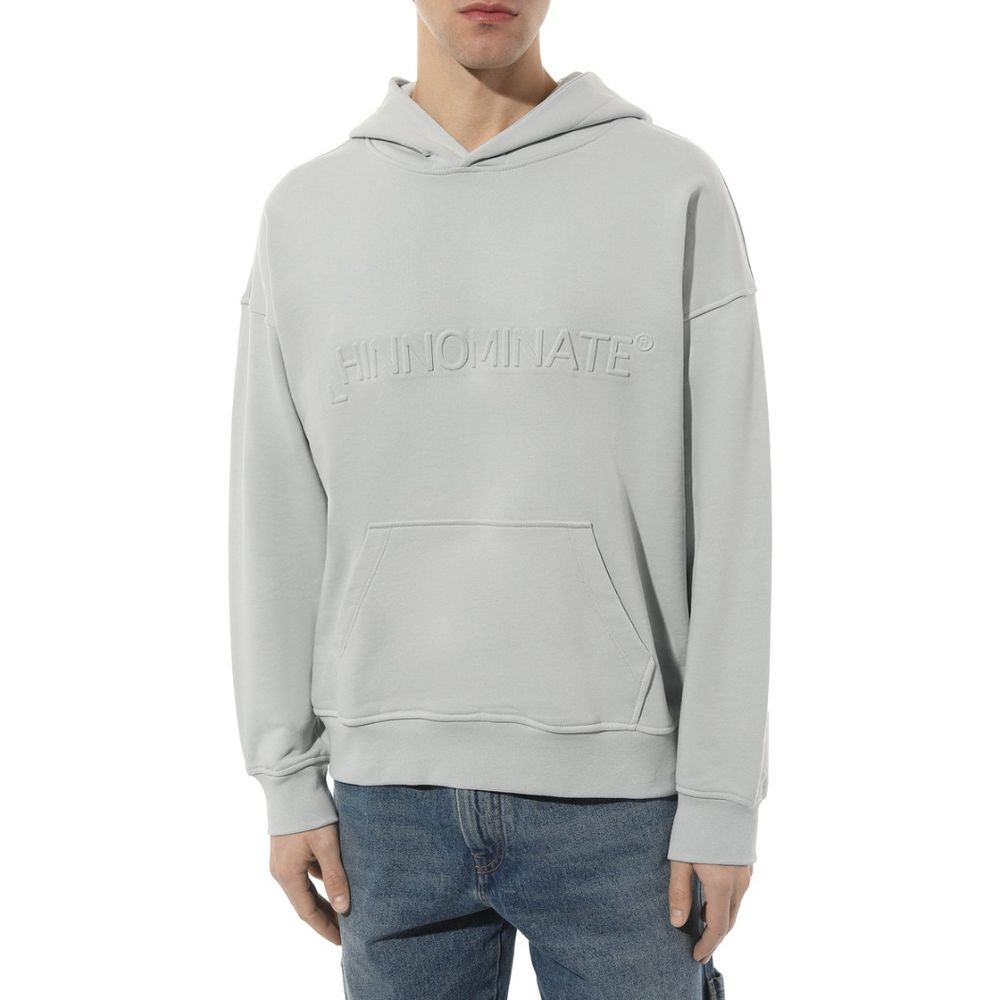 Hinnominate Gray Cotton Sweatshirt