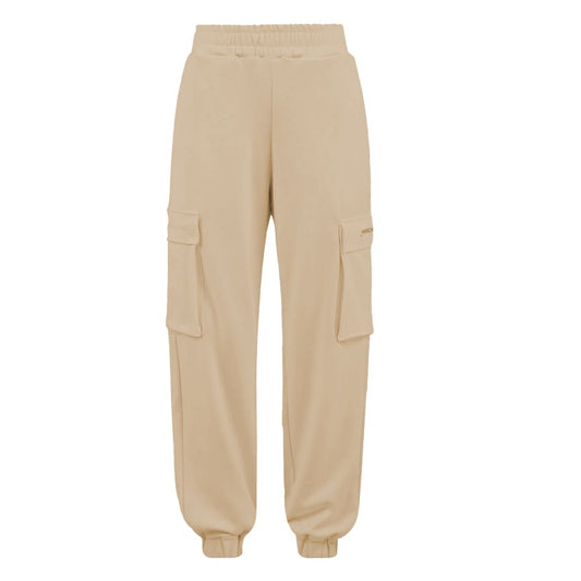 Beige Polyester Jeans & Pant