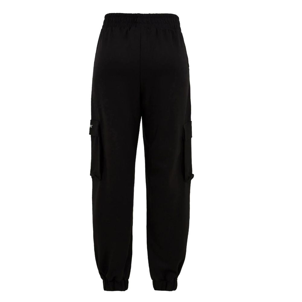 Black Polyester Jeans & Pant