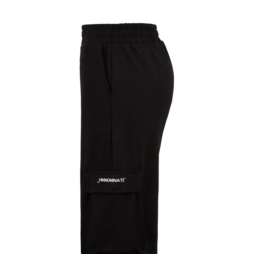 Black Polyester Jeans & Pant