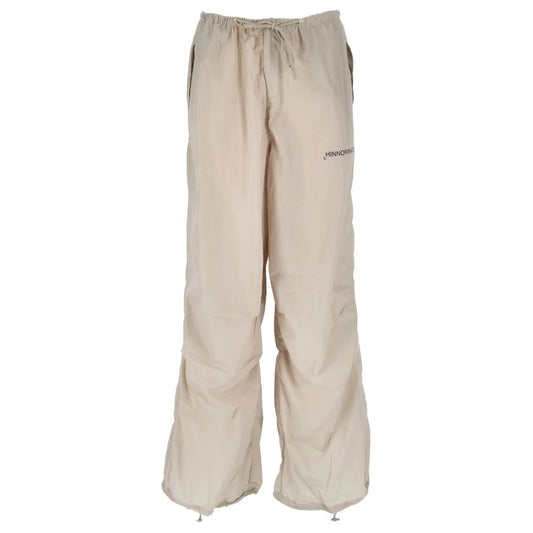Beige Nylon Jeans & Pant