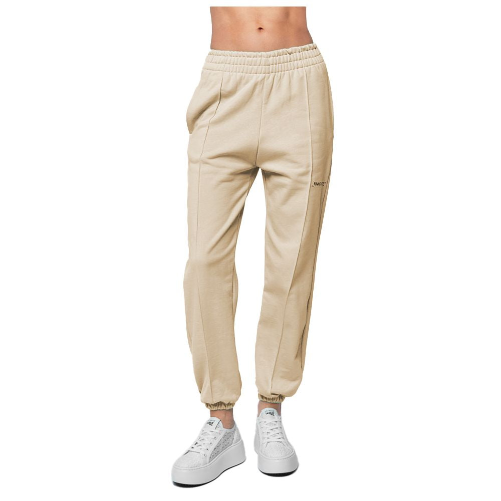 Beige Cotton Jeans & Pant
