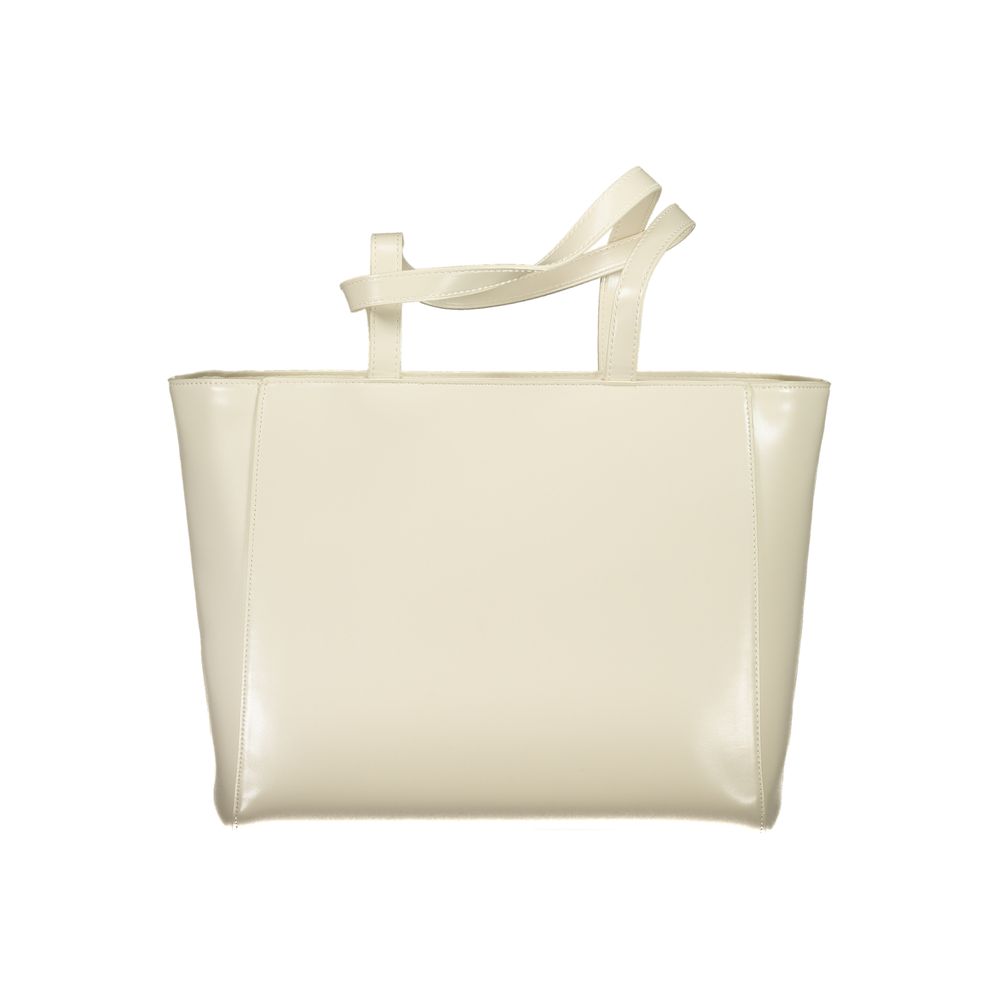 Beige Polyethylene Handbag