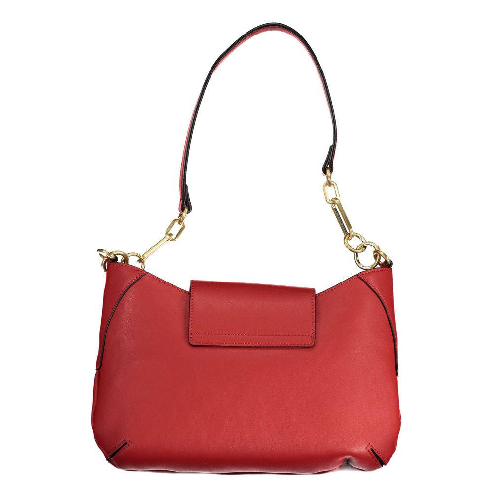 Red Polyethylene Women Handbag