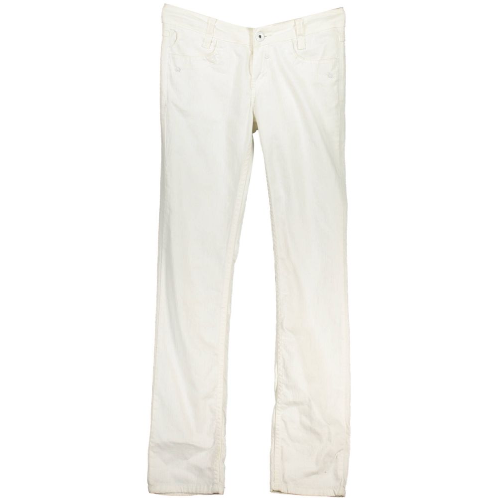 Blend White Cotton Jeans Denim
