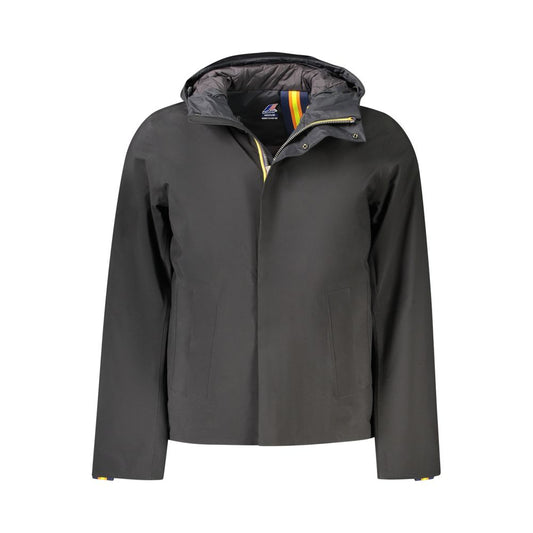 K-WAY Black Polyester Jackets & Coat