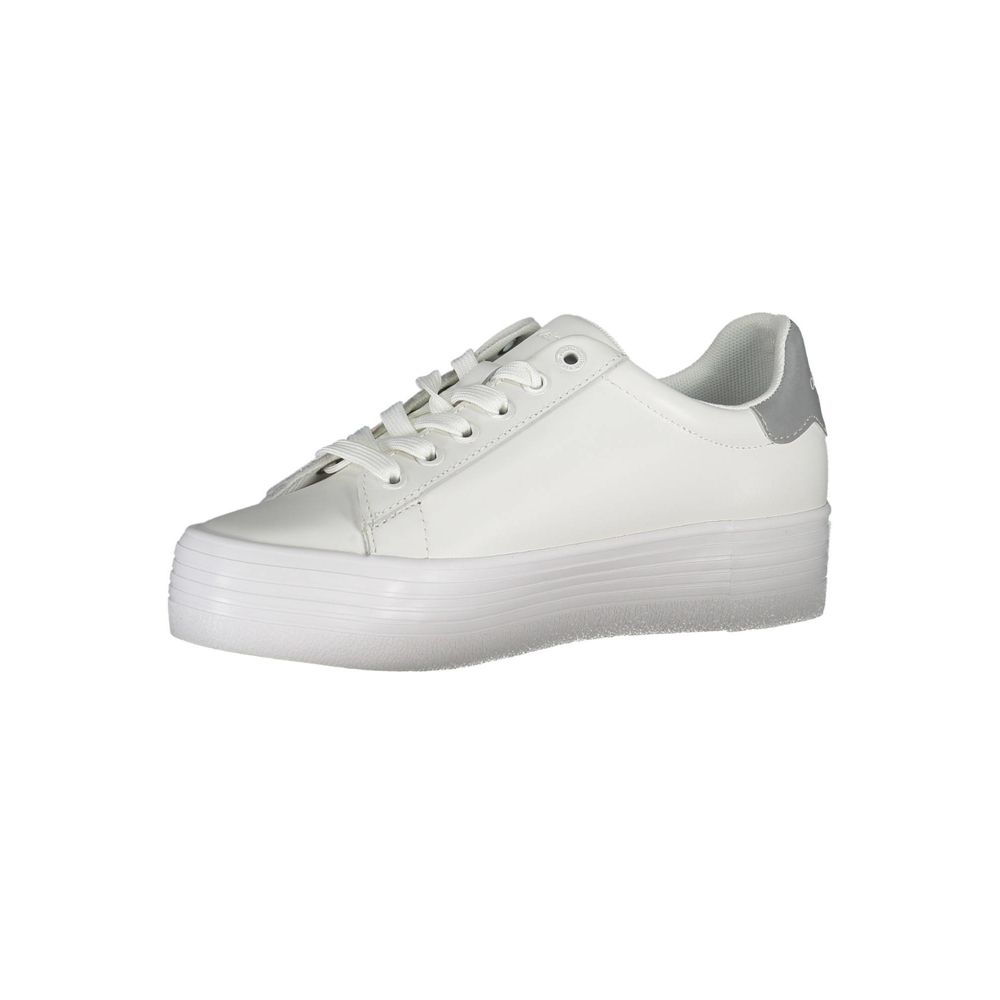 Calvin Klein White Polyester Sneaker