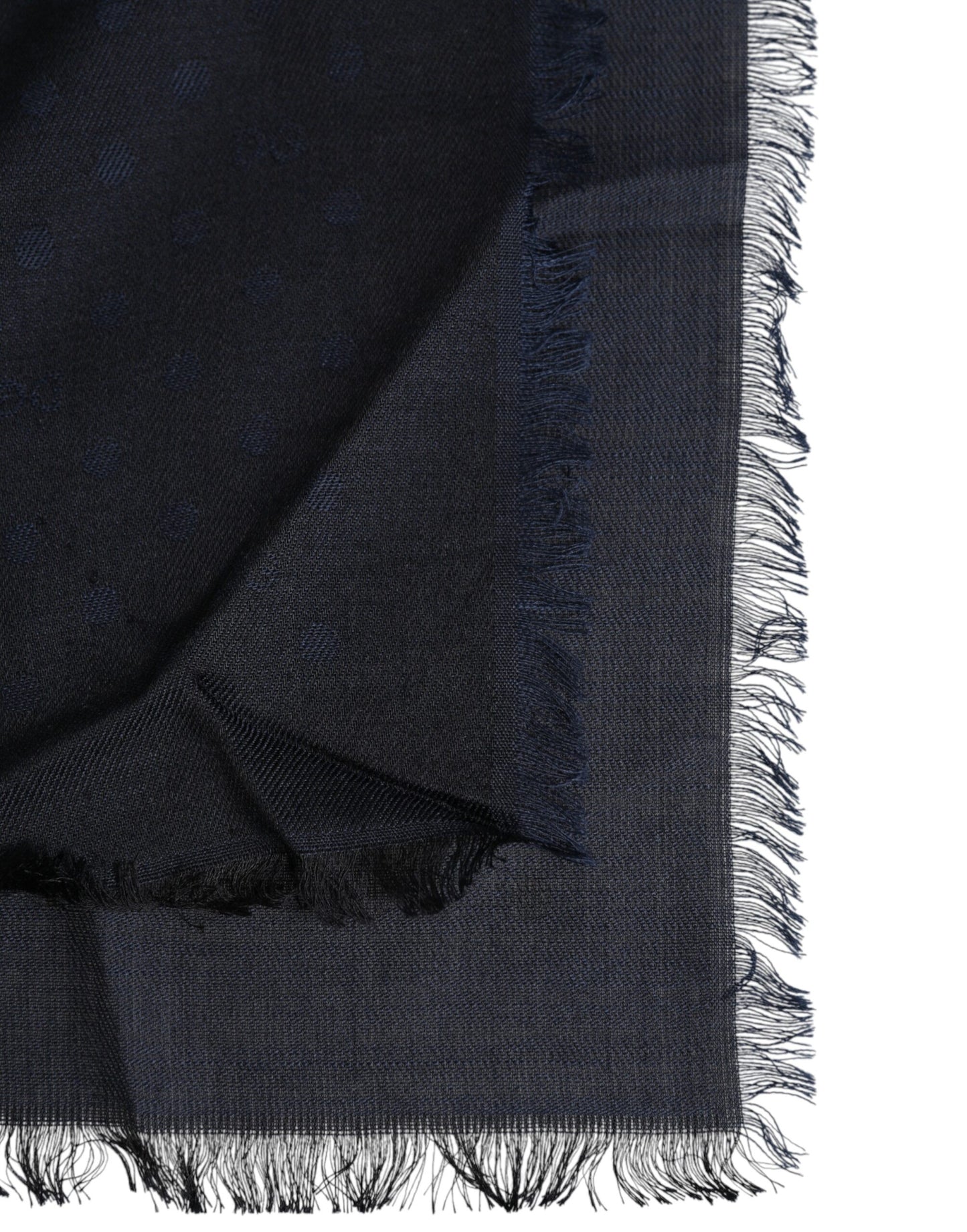 Black Viscose Fringes Neck Warmer Scarf