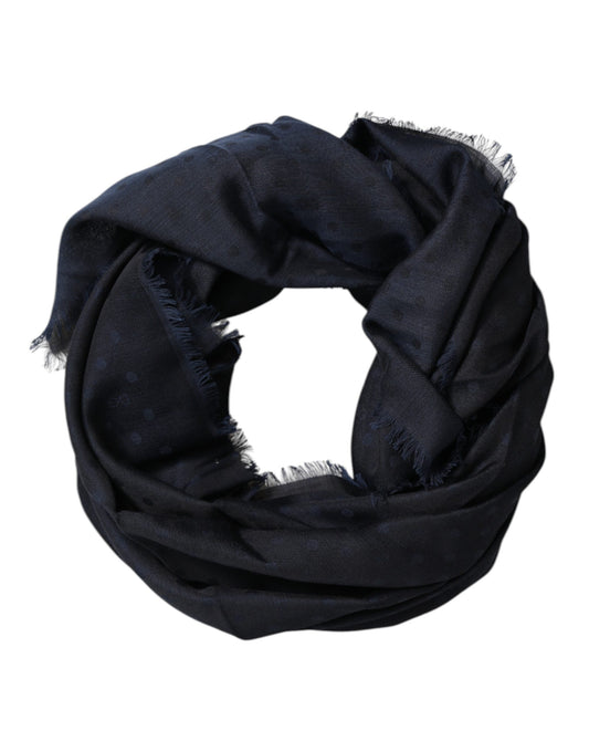 Black Viscose Fringes Neck Warmer Scarf
