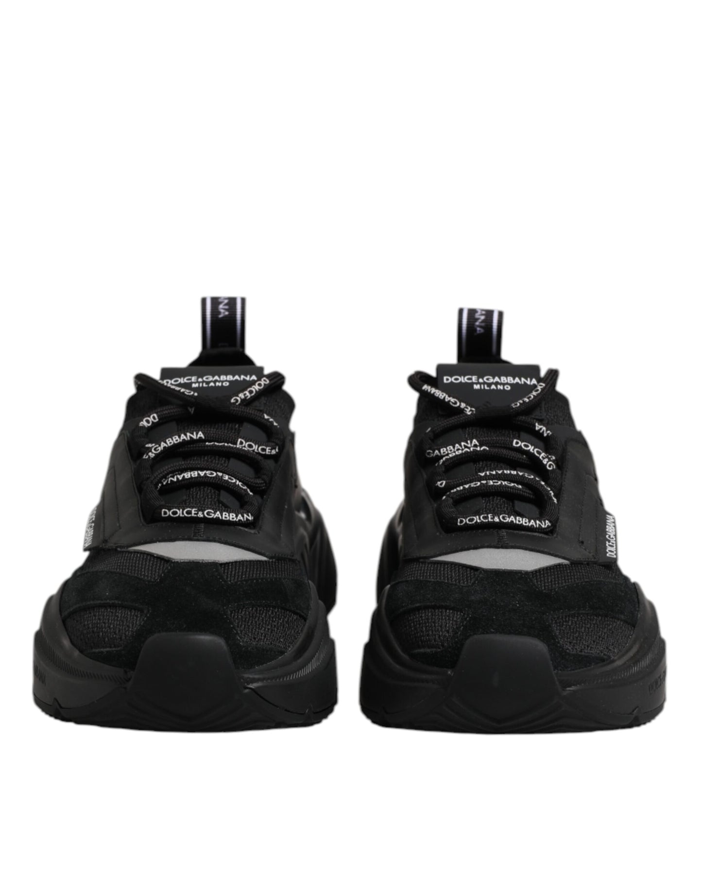 Black Leather Daymaster Low Top Sneakers Shoes