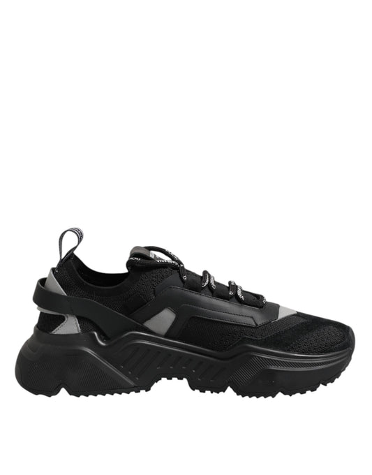 Black Leather Daymaster Low Top Sneakers Shoes