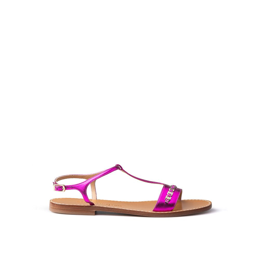 Purple Leather Sandal