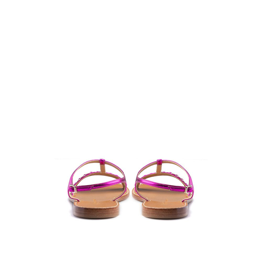 Purple Leather Sandal