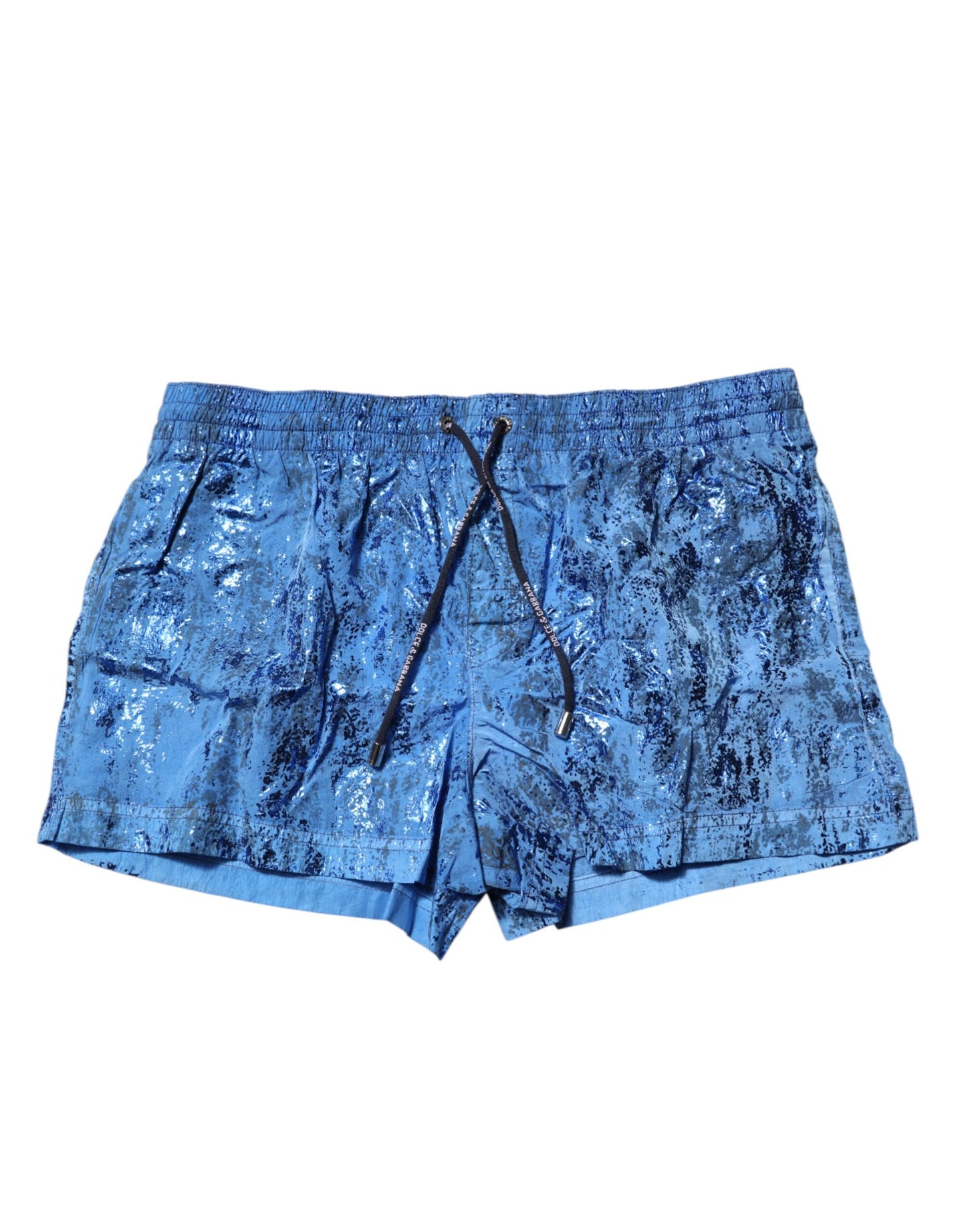 Blue Logo Drawstring Beachwear Shorts Swimwear