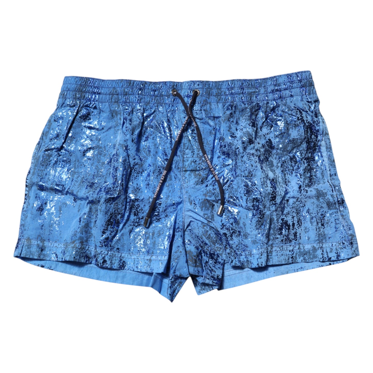 Blue Logo Drawstring Beachwear Shorts Swimwear