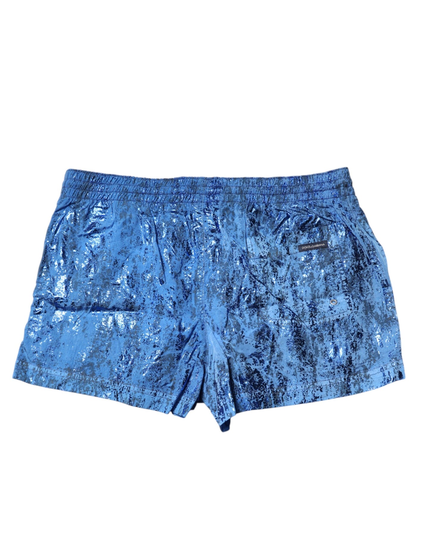 Blue Logo Drawstring Beachwear Shorts Swimwear