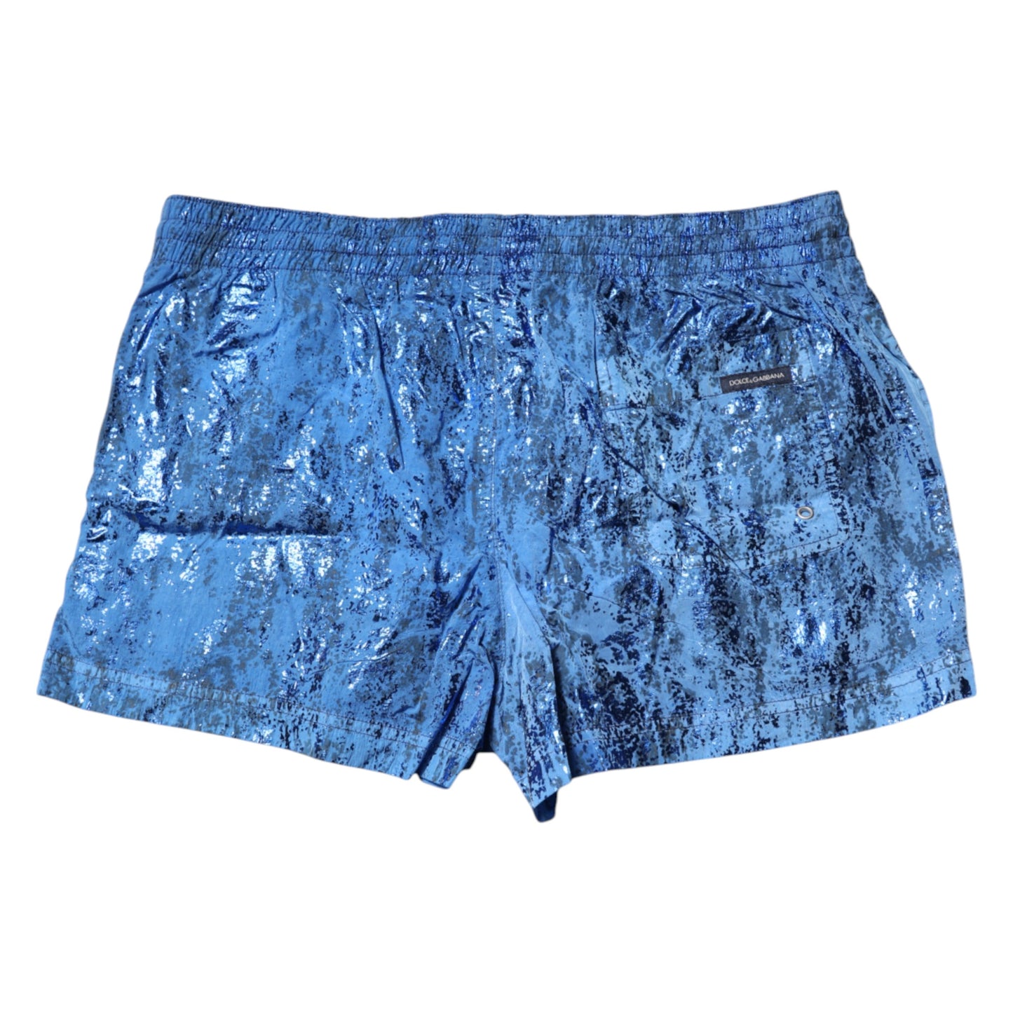 Blue Logo Drawstring Beachwear Shorts Swimwear