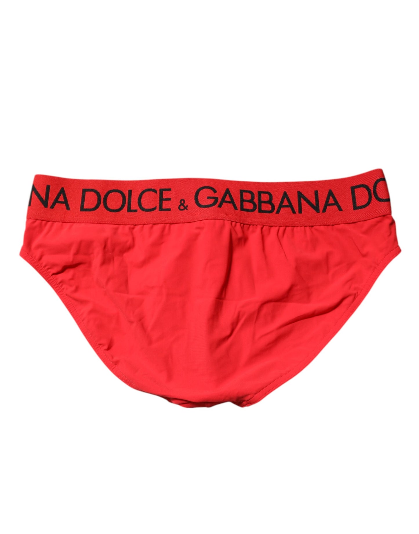 Red Logo Waist Men Beachwear Brief Swimwear