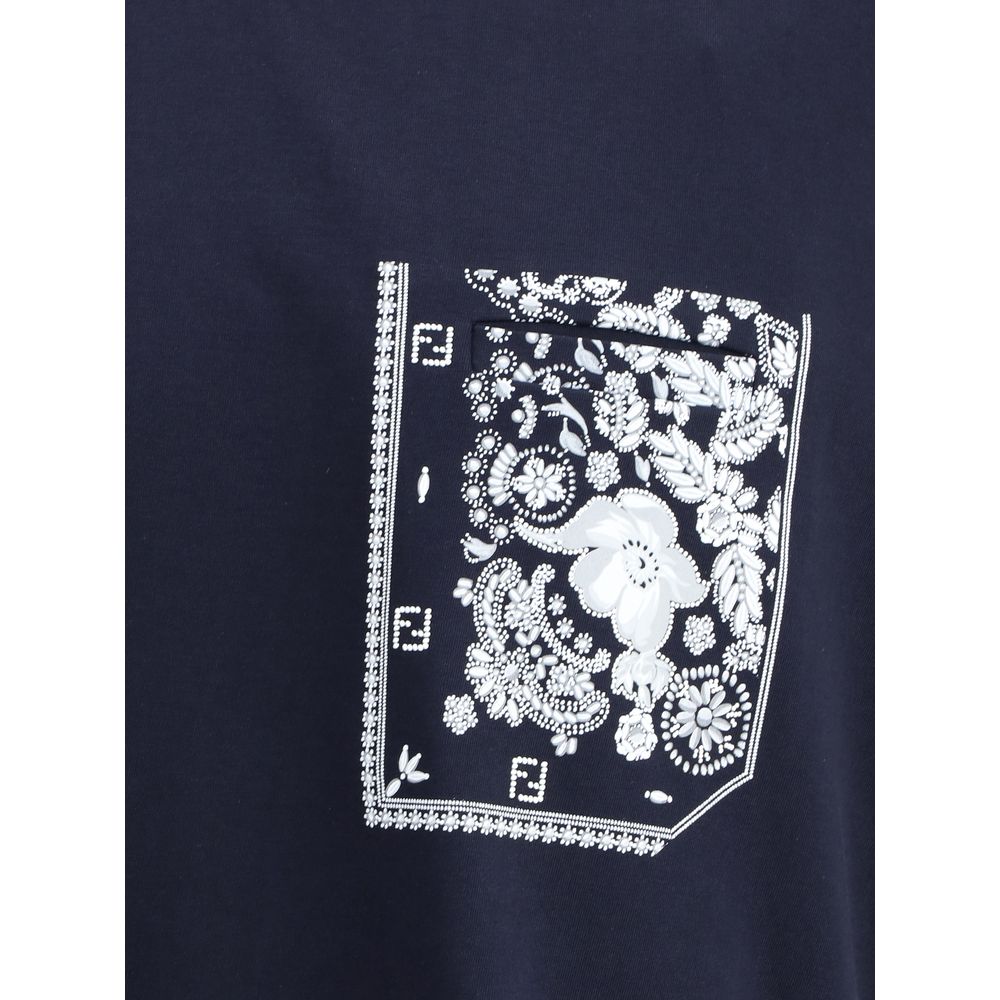 T-Shirt with bandana print pocket