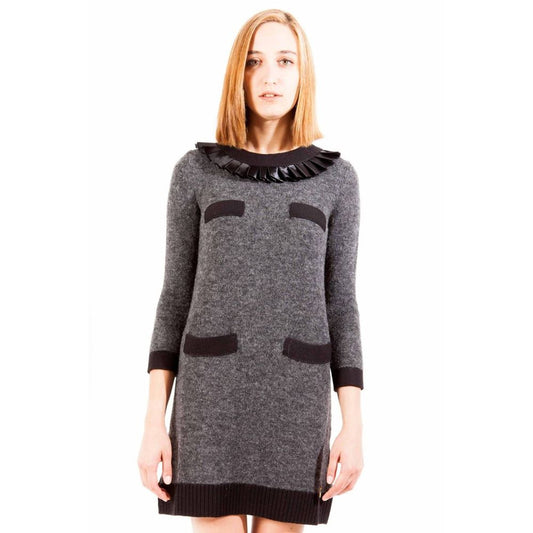 Gray Wool Dress