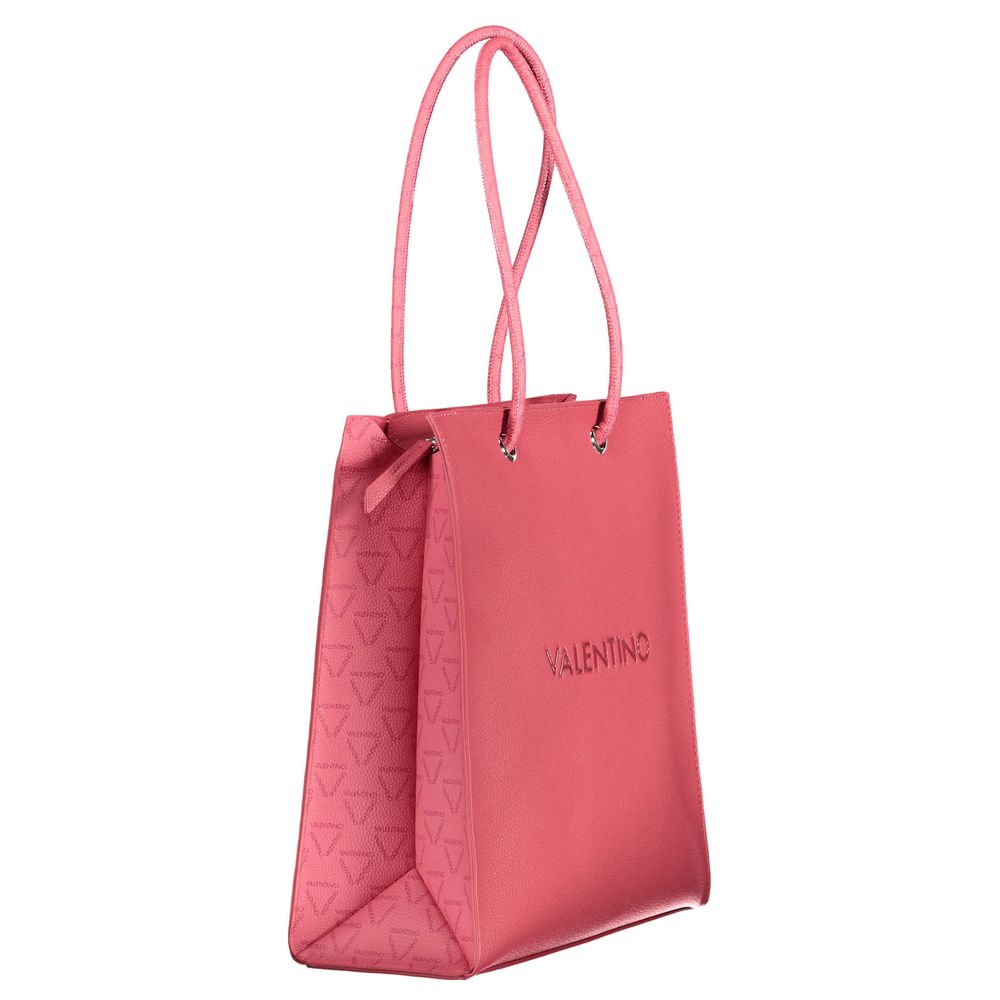 Pink Polyethylene Handbag
