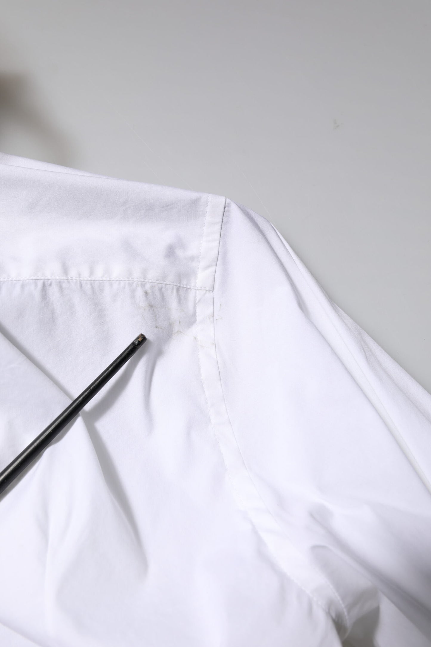 White Cotton GOLD Long Sleeves Formal Shirt