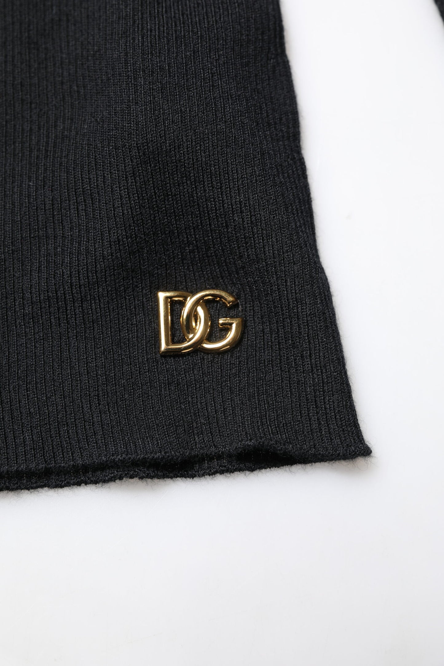 Dolce & Gabbana Black Cashmere Turtleneck Knitted Blouse Top