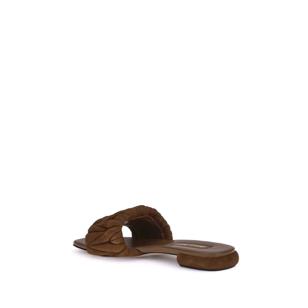 Matelassé nappa leather Sandals