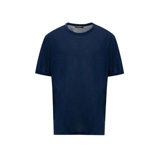 Blue Silk T-Shirt