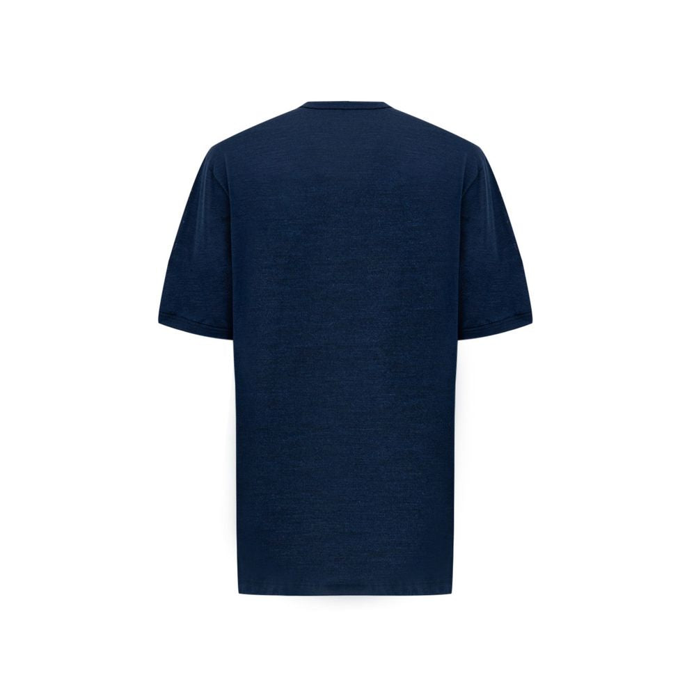 Blue Silk T-Shirt