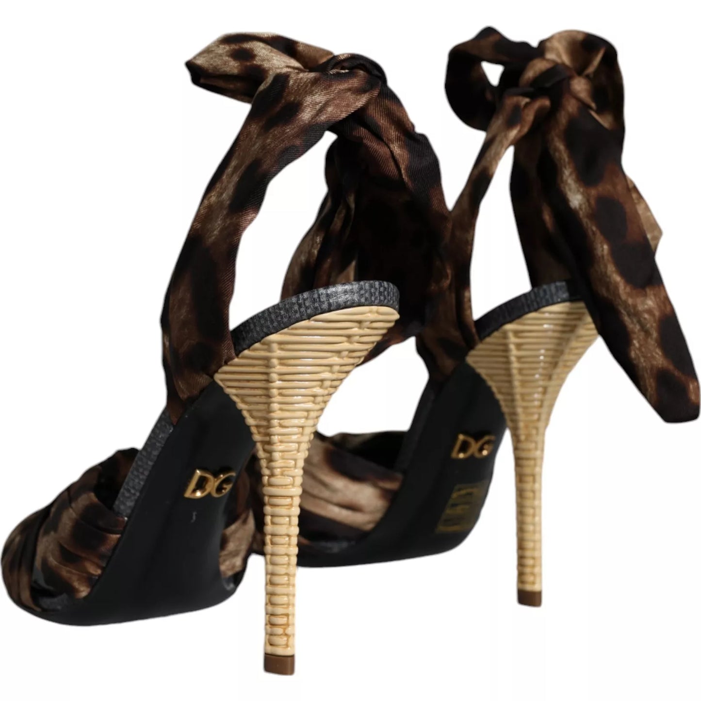 Brown Leopard Keira Heels Sandals Shoes