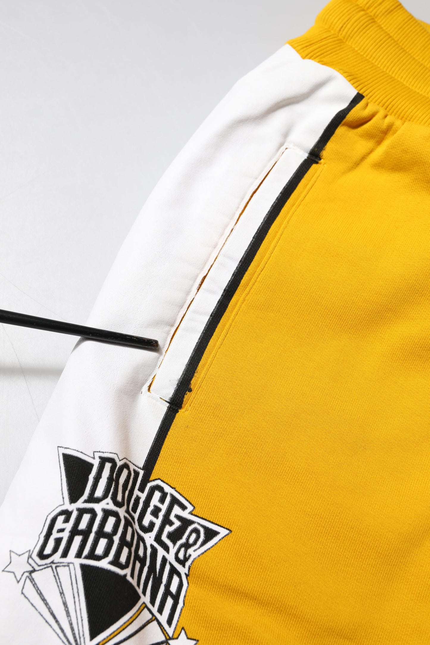 Yellow Cotton Sweatpants Jogger Pants