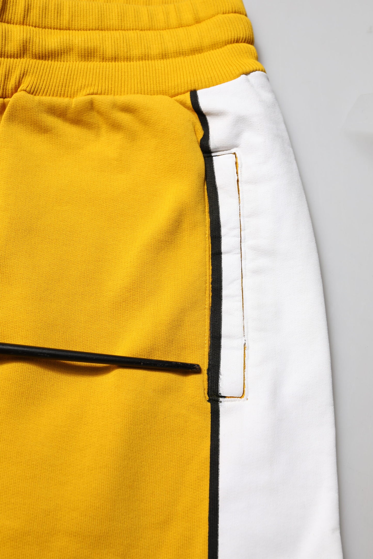 Yellow Cotton Sweatpants Jogger Pants
