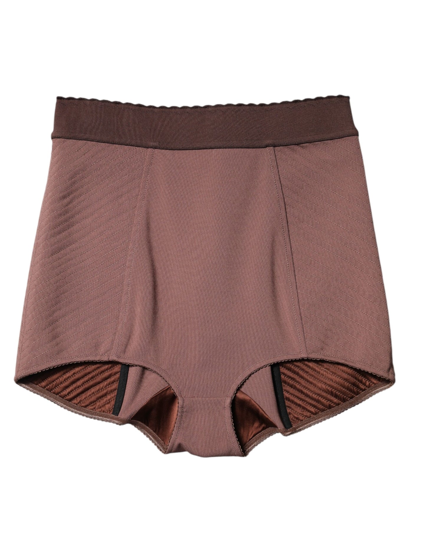 Dolce & Gabbana Brown Viscose High Waisted Hot Pants Shorts