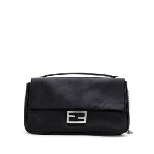 Black Leather Shoulder Bag
