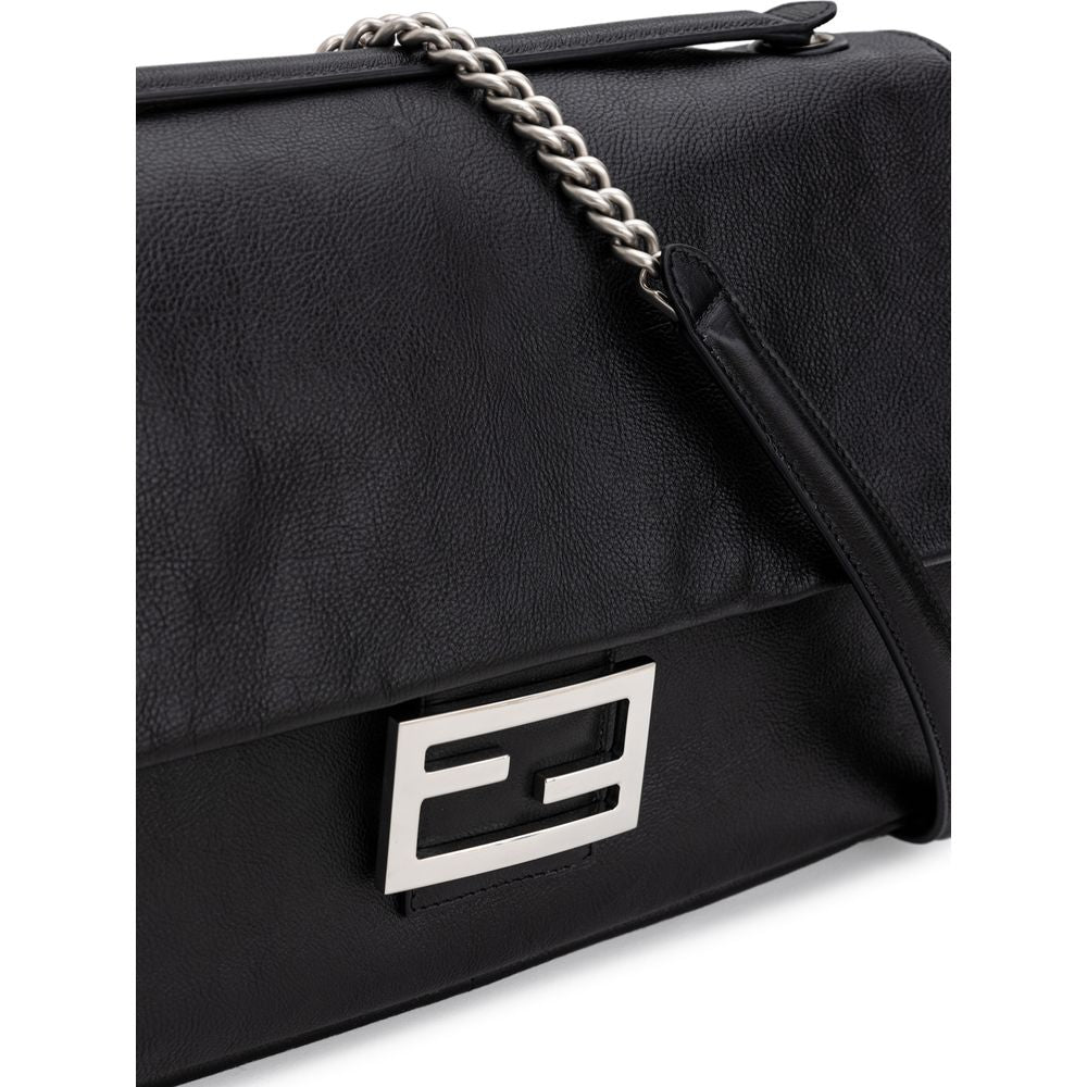 Black Leather Shoulder Bag