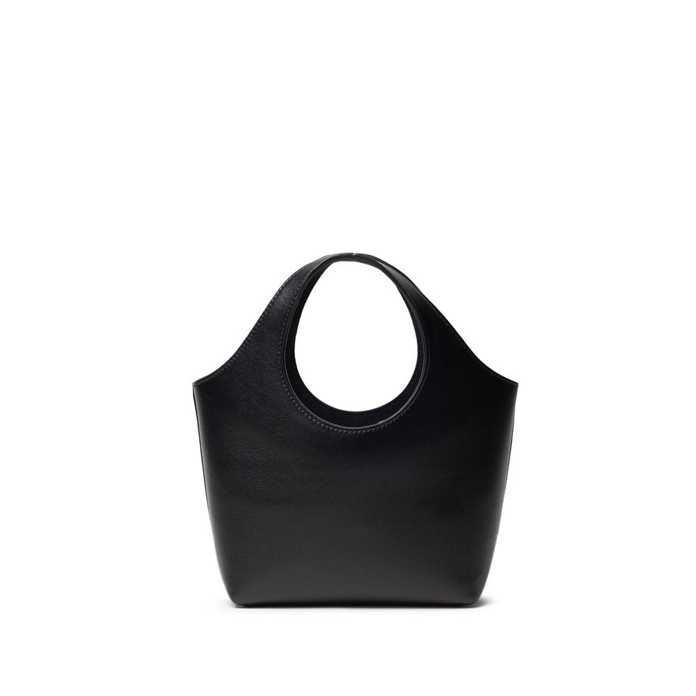 Black Leather Tote Bag