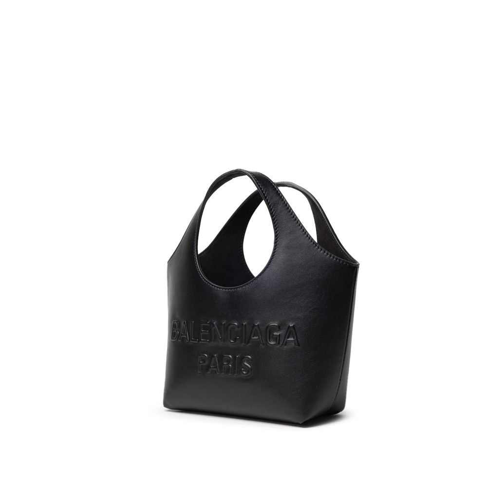 Black Leather Tote Bag