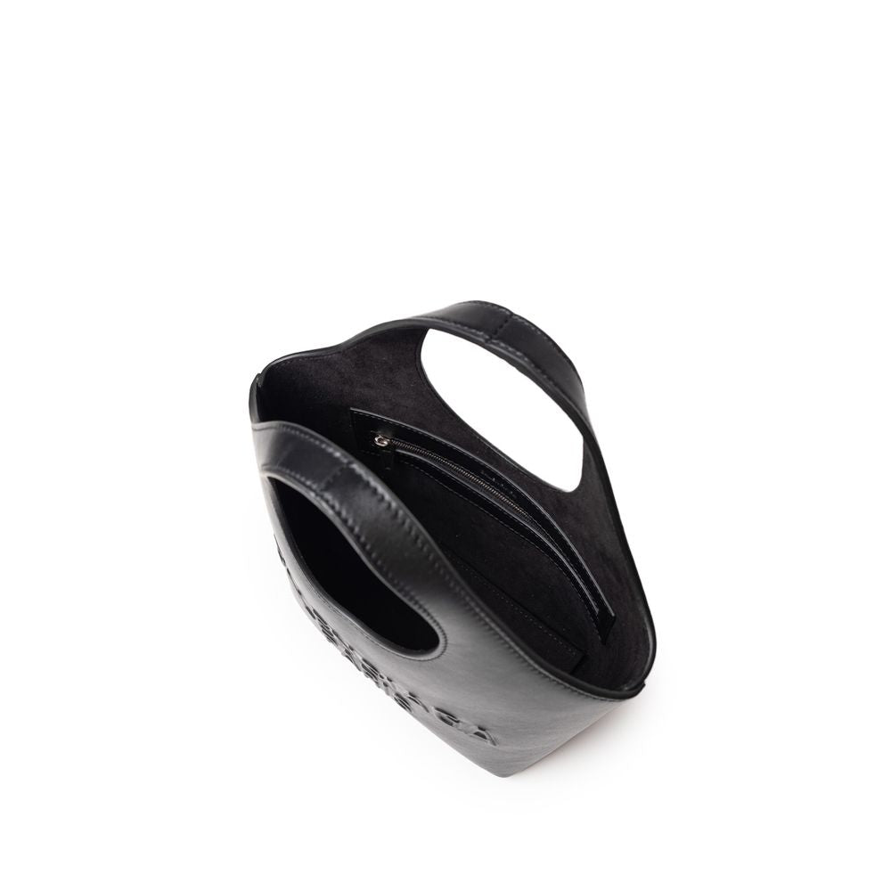 Black Leather Tote Bag