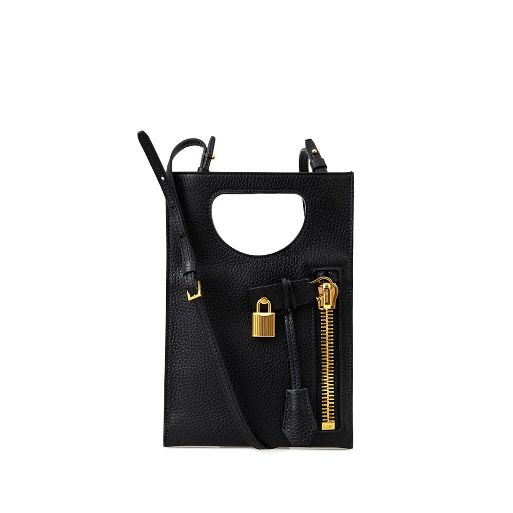Black Leather Shoulder Bag