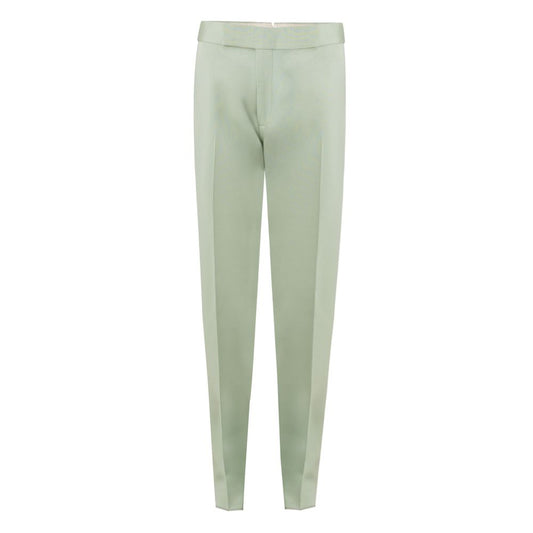 Green Viscose Chino Pant