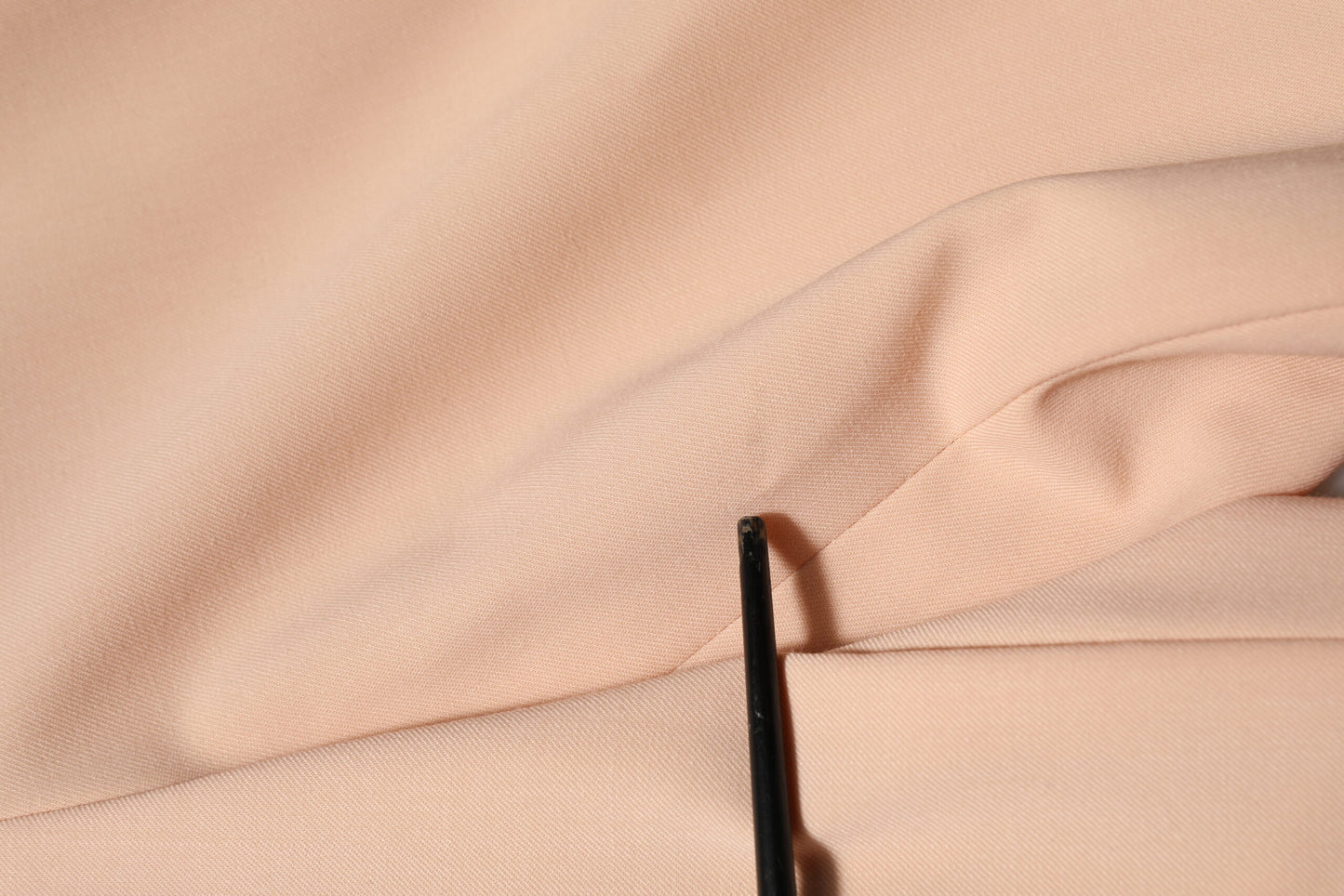 Beige Polyester Mid Waist Tapered Pants