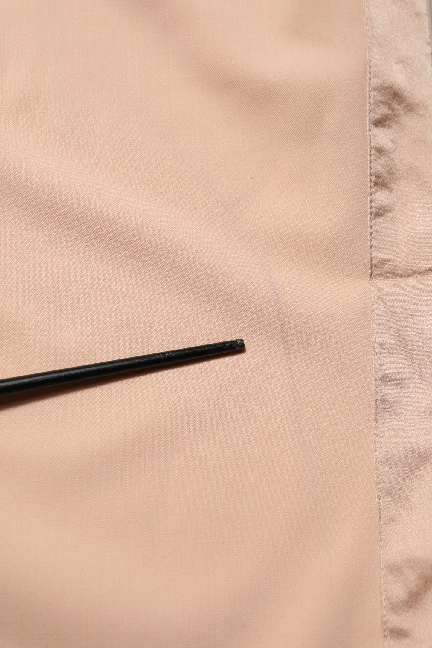 Beige Polyester Mid Waist Tapered Pants