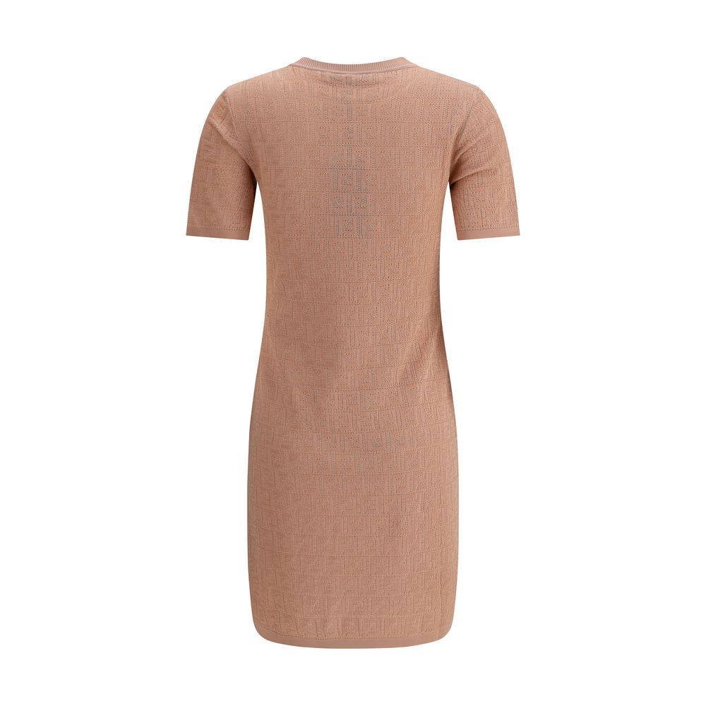 FF pattern midi Dress